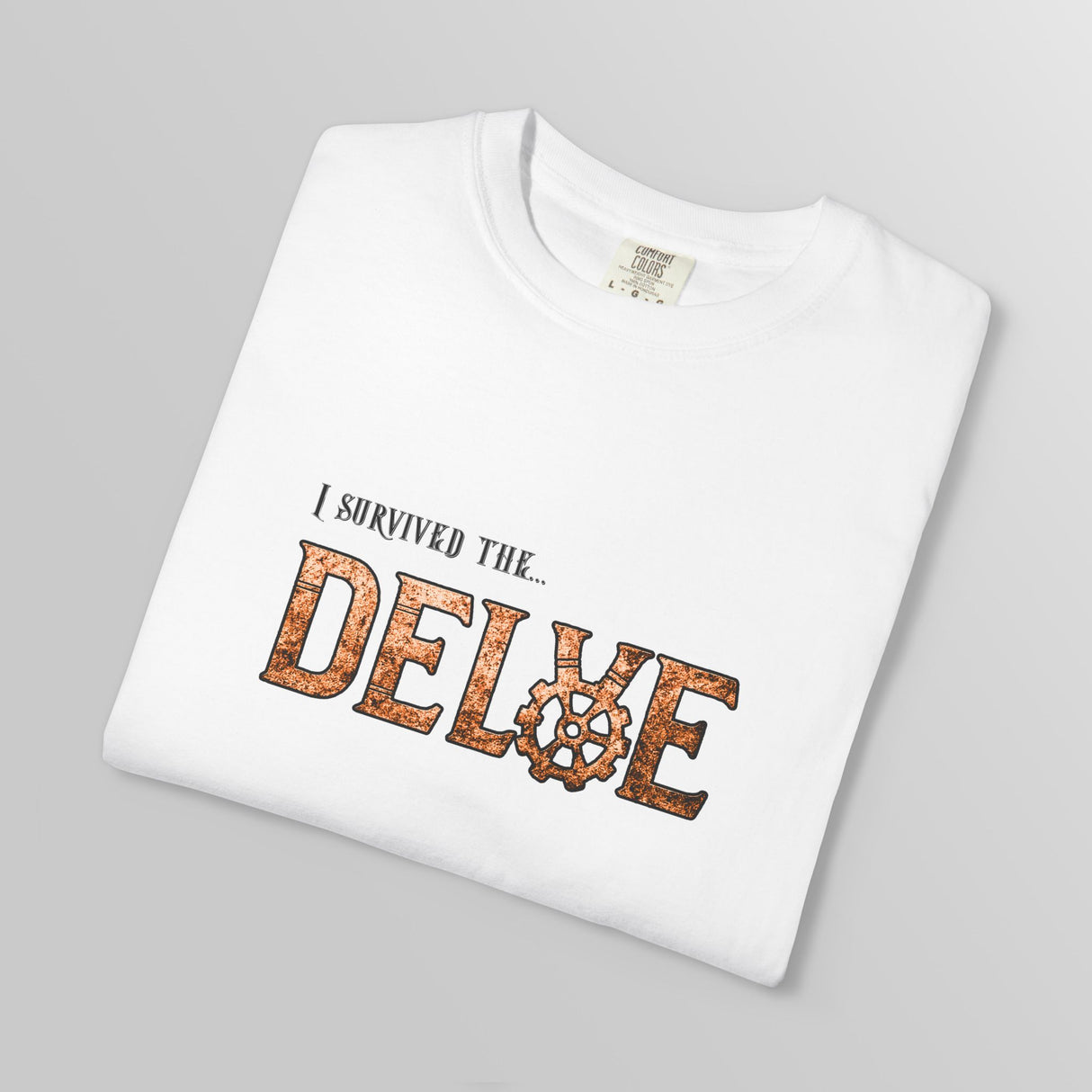 "I Survived The Delve" - Ruin Steampunk Unisex T-Shirt by Brandon Ellis