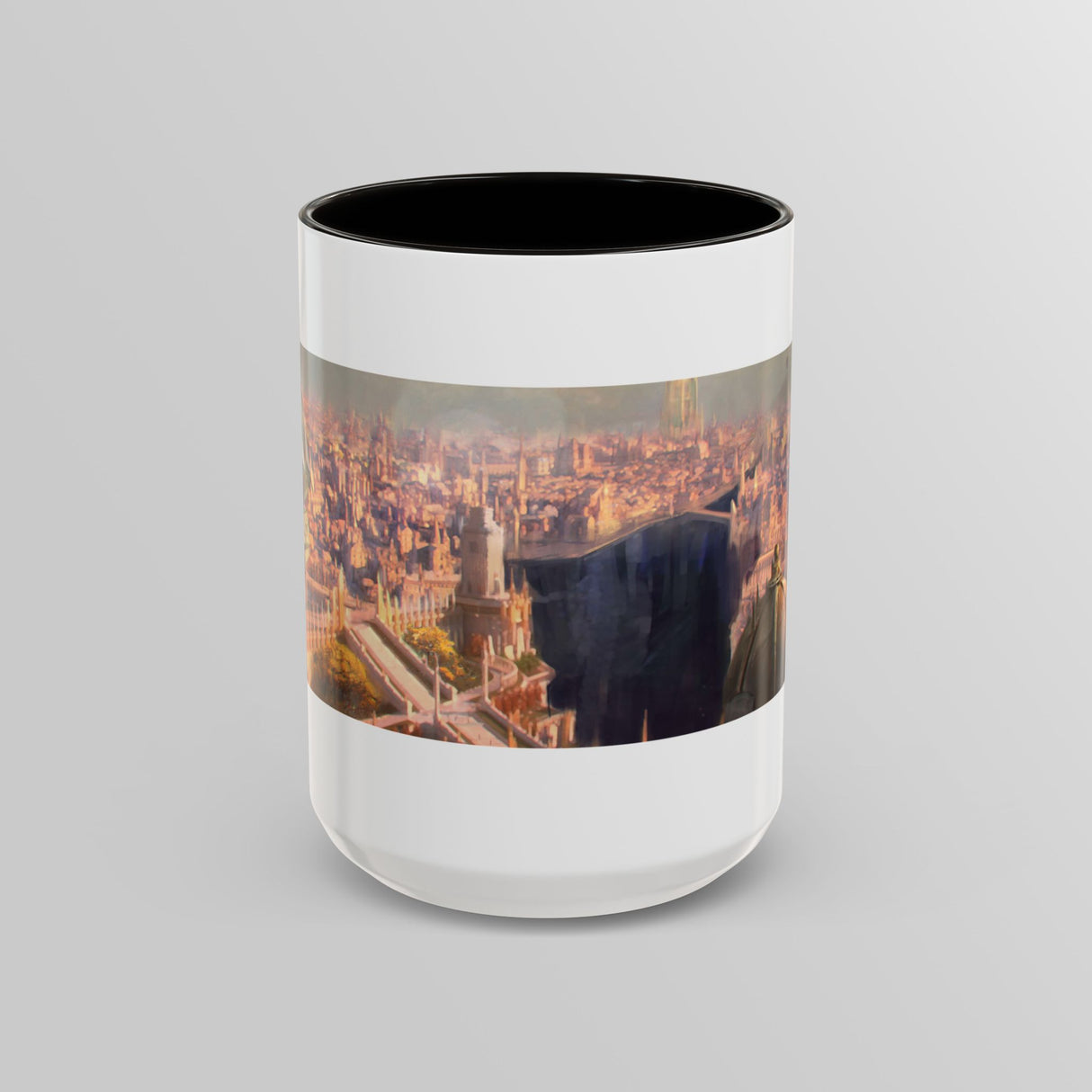 "The Golden Spire" - Ruin Steampunk Mug by Brandon Ellis