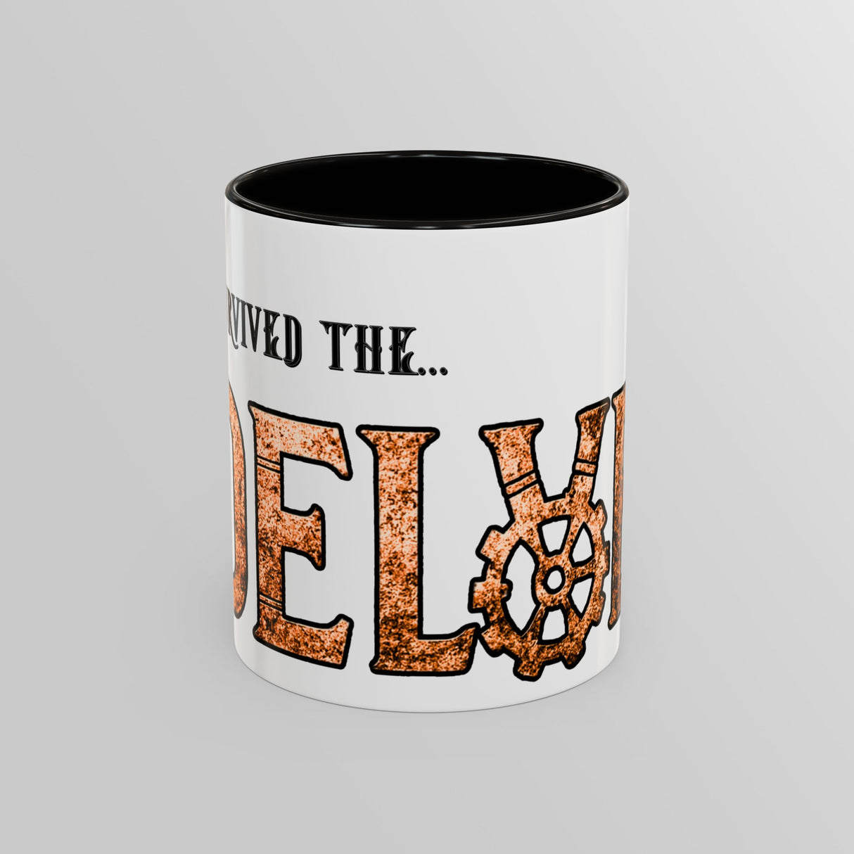 "I Survived The Delve" – Ruin Steampunk Mug by Brandon Ellis