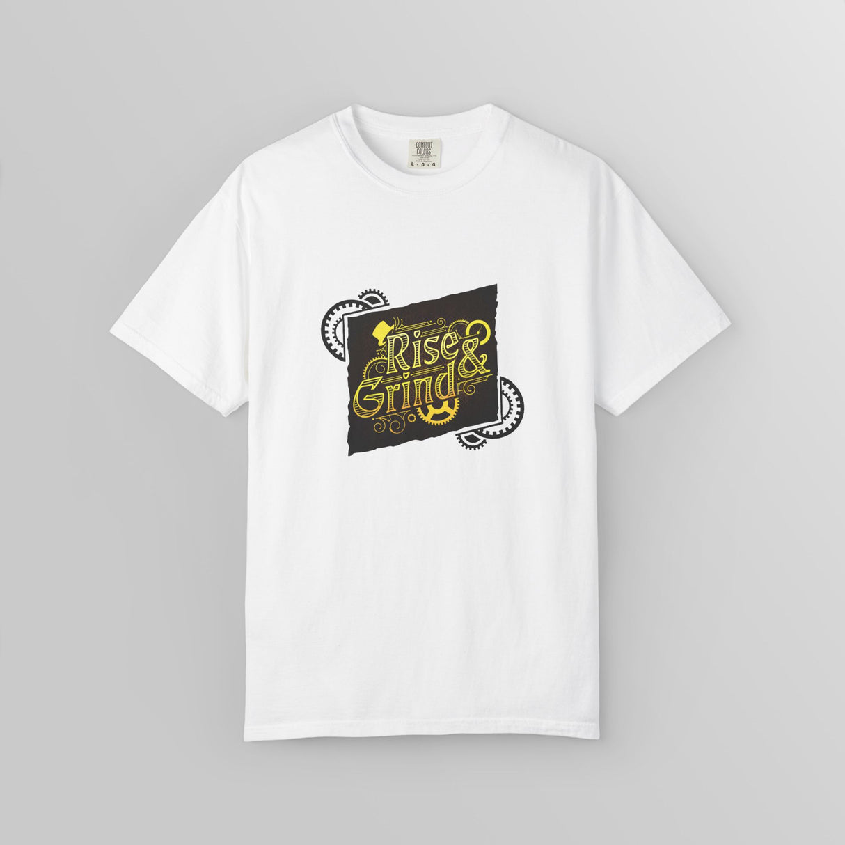 "Rise & Grind" - Ruin Steampunk Unisex T-Shirt by Brandon Ellis