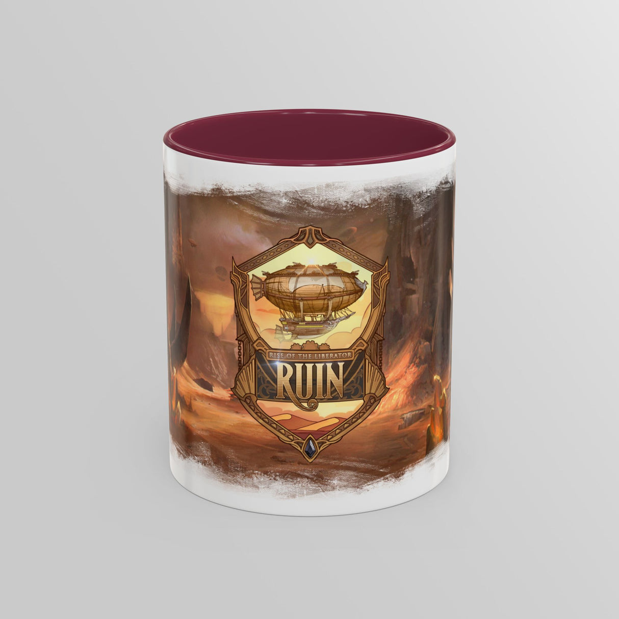"Dune Watch Emblem Mug" - Ruin Steampunk Mug by Brandon Ellis