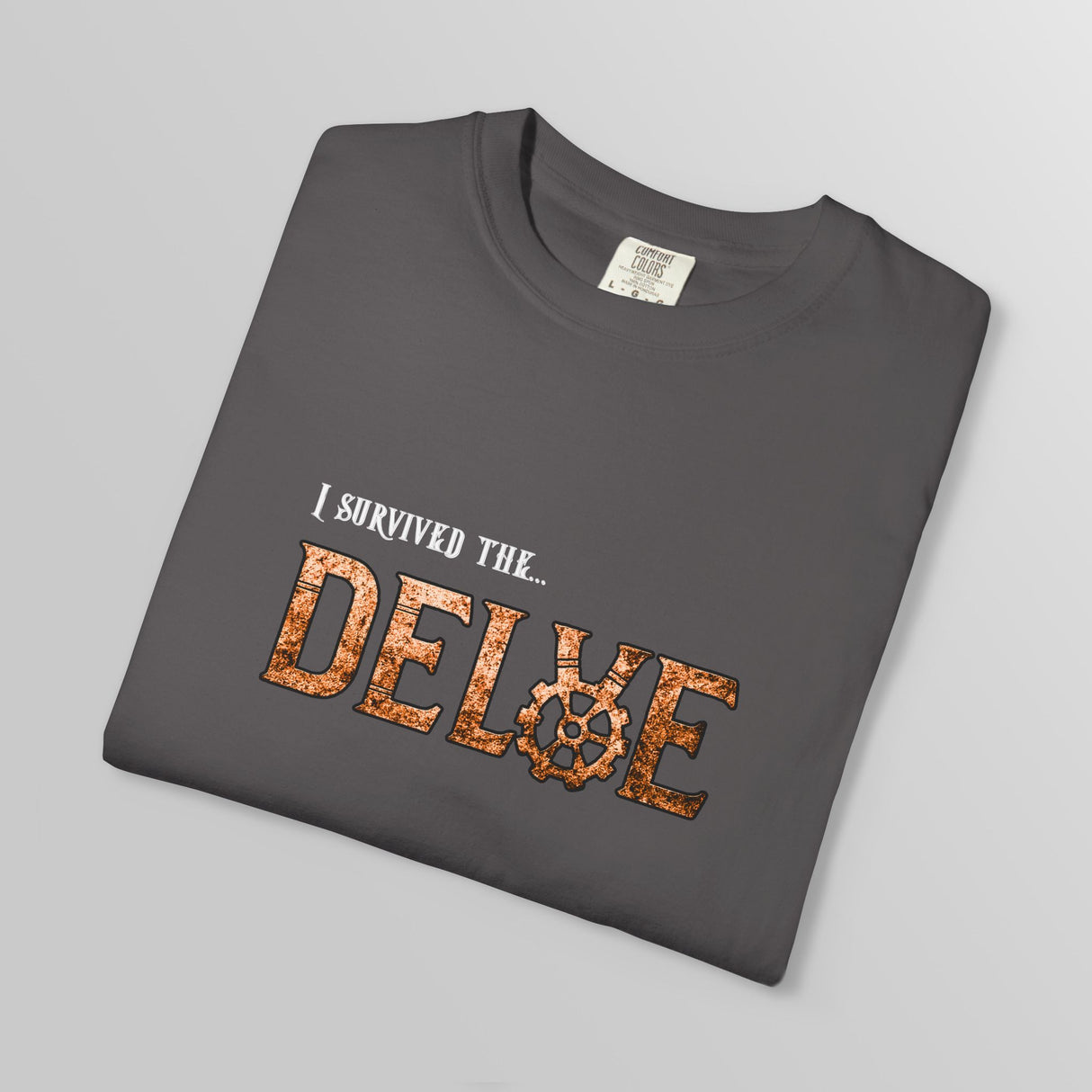"I Survived The Delve" - Ruin Steampunk Unisex T-Shirt by Brandon Ellis