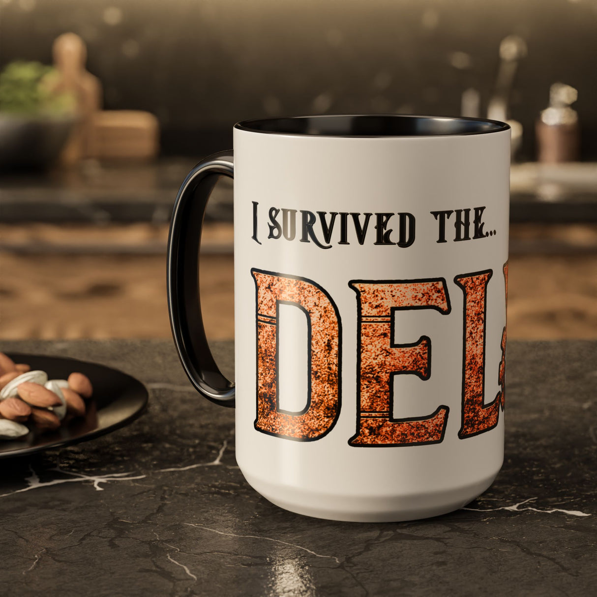 "I Survived The Delve" – Ruin Steampunk Mug by Brandon Ellis