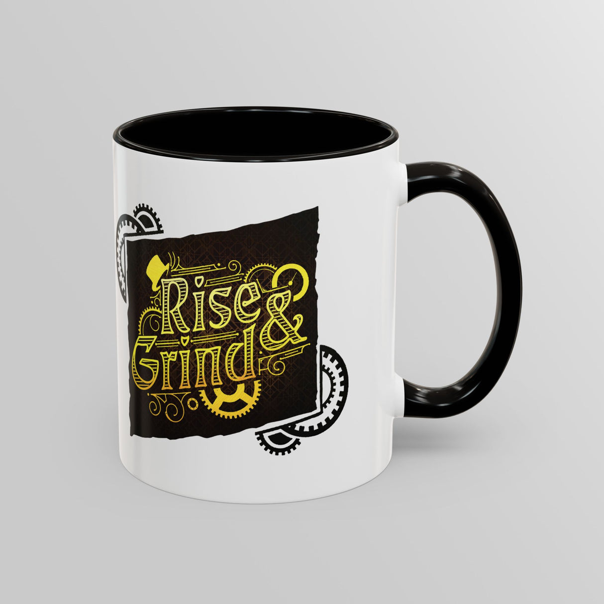 "Rise and Grind" - Ruin Steampunk Mug by Brandon Ellis