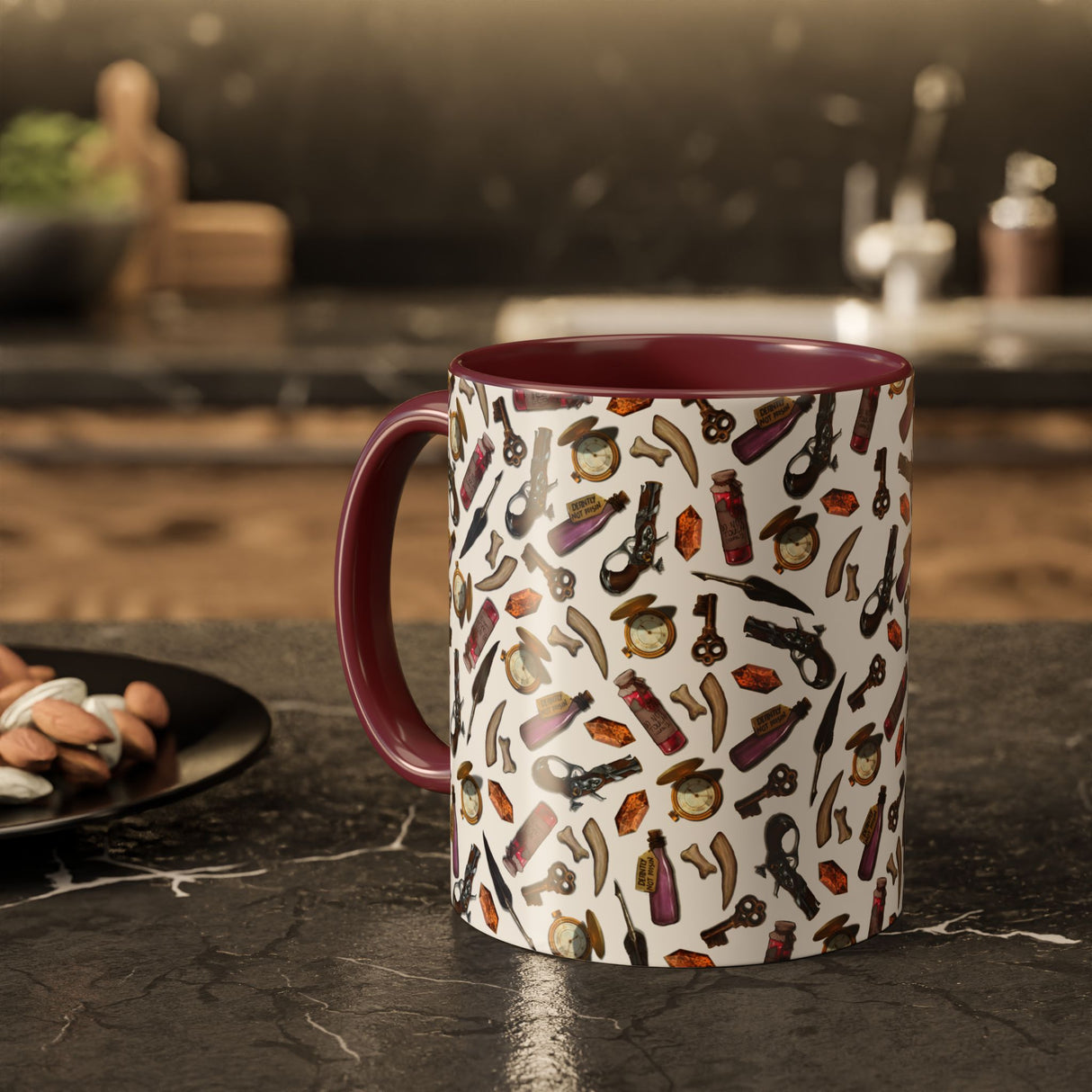 "Clutter from the Workbench" - Ruin Steampunk Mug by Brandon Ellis