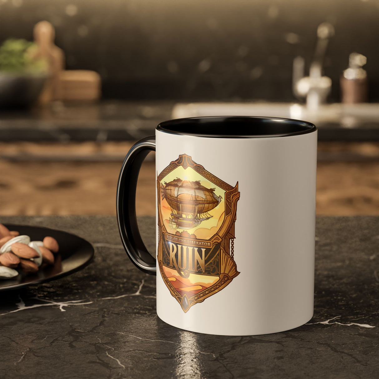 "Rise of the Liberator Emblem" - Ruin Steampunk Mug by Brandon Ellis