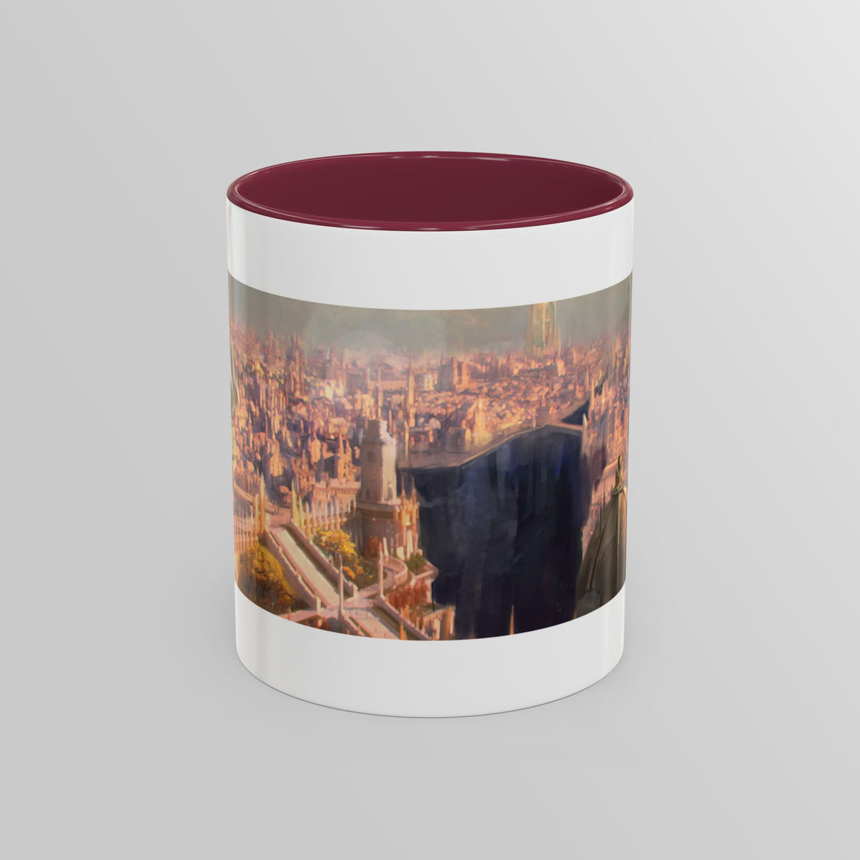 "The Golden Spire" - Ruin Steampunk Mug by Brandon Ellis