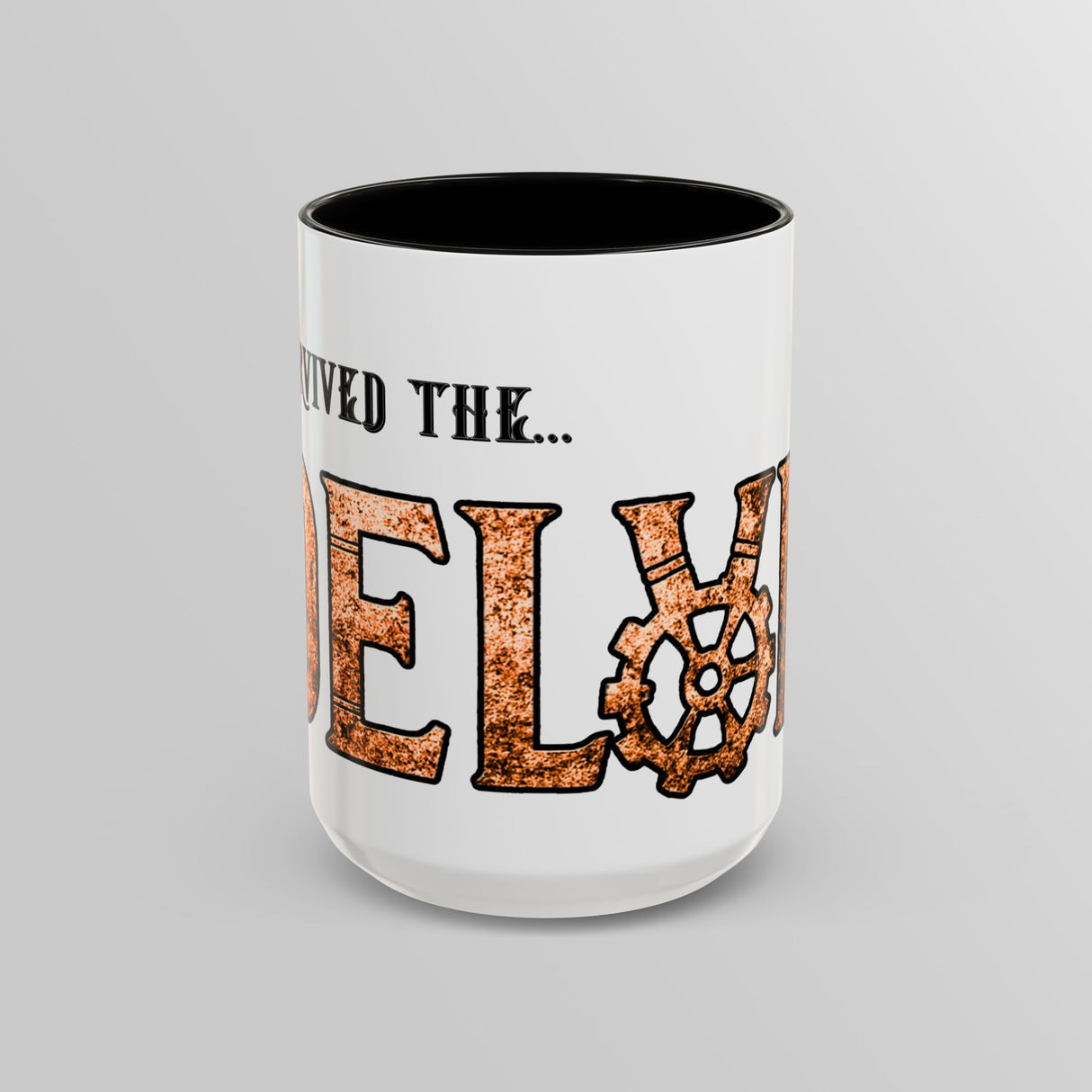 "I Survived The Delve" – Ruin Steampunk Mug by Brandon Ellis
