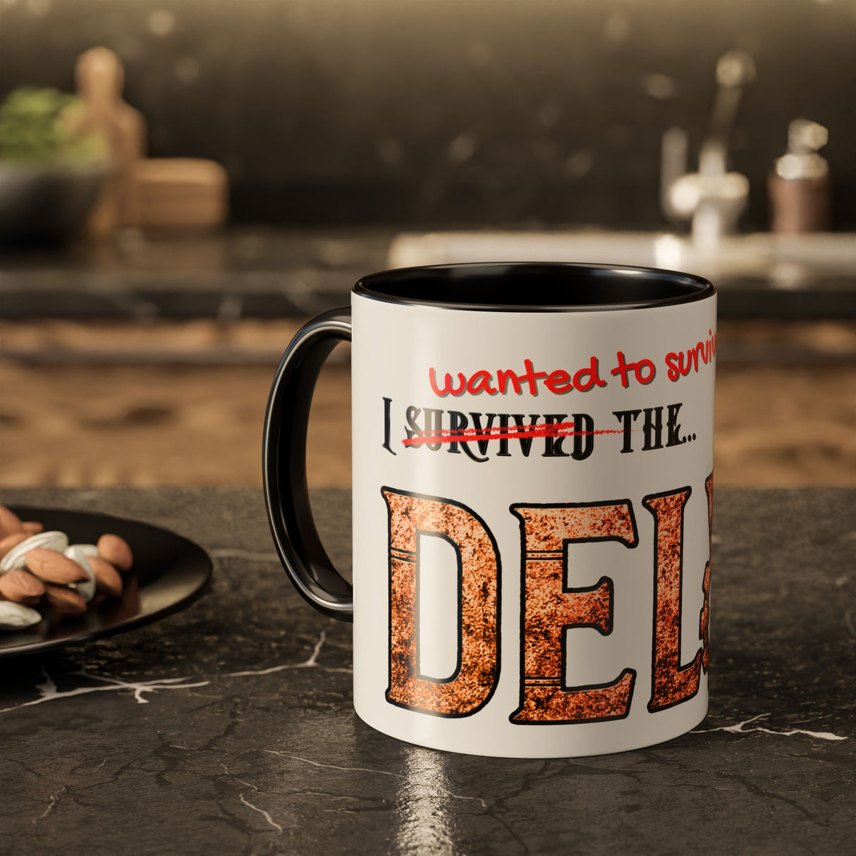 "I (Wanted To Survive) The Delve" – Ruin Steampunk Mug by Brandon Ellis