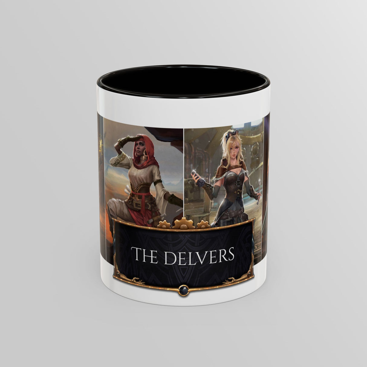 "The Delvers" - Ruin Steampunk Mug by Brandon Ellis
