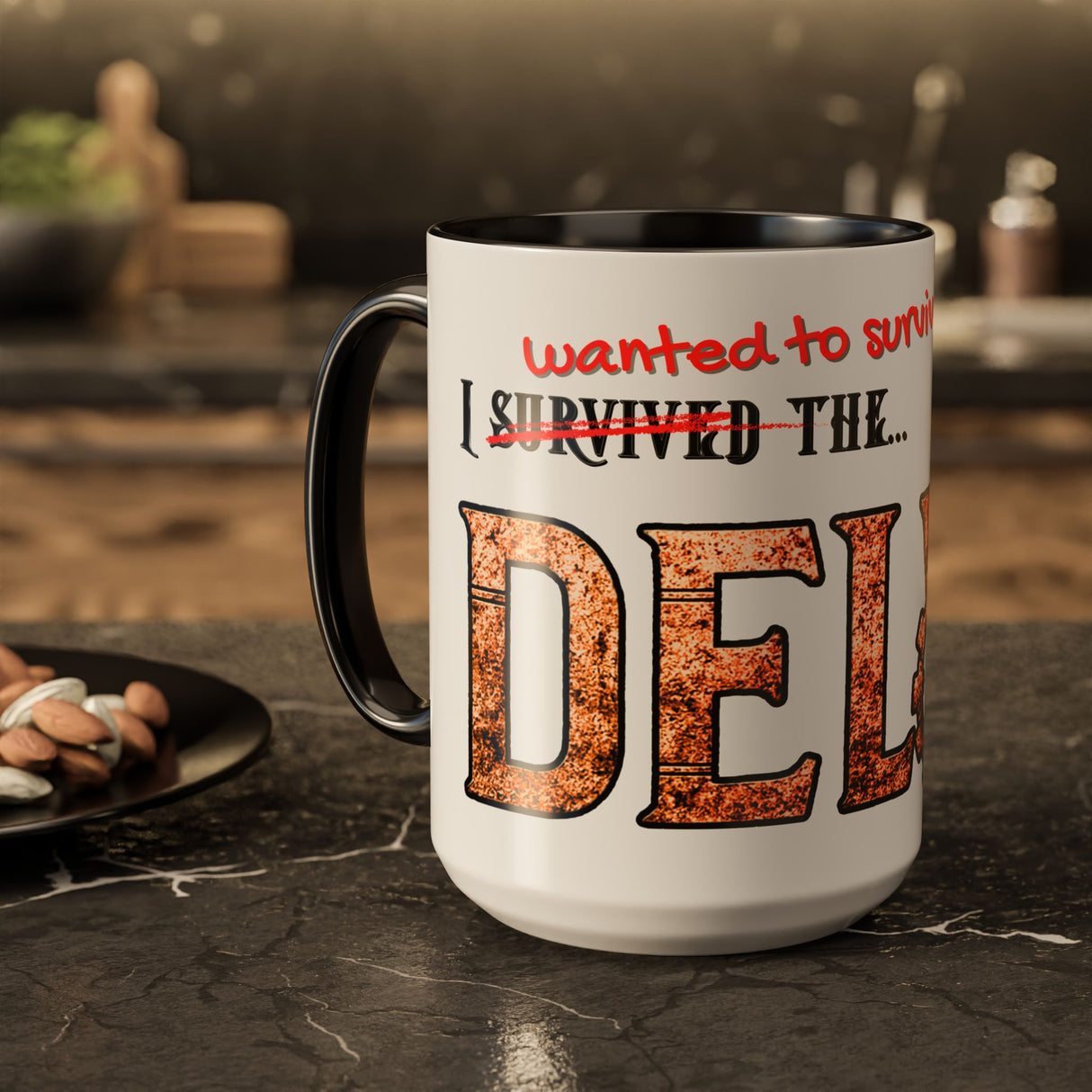 "I (Wanted To Survive) The Delve" – Ruin Steampunk Mug by Brandon Ellis