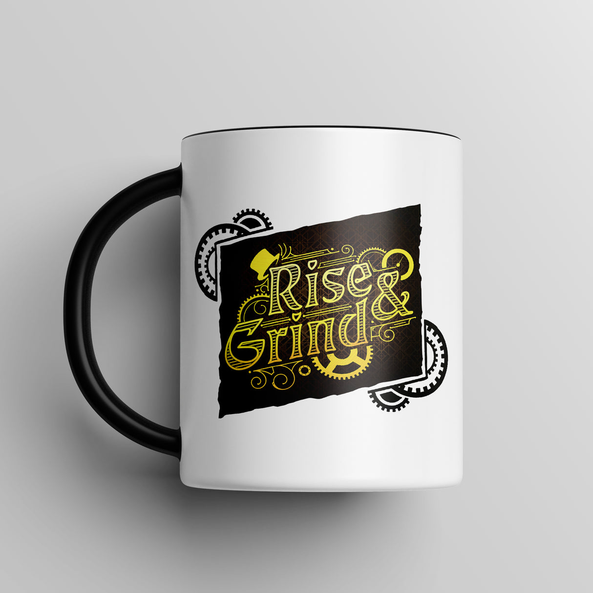 "Rise and Grind" - Ruin Steampunk Mug by Brandon Ellis