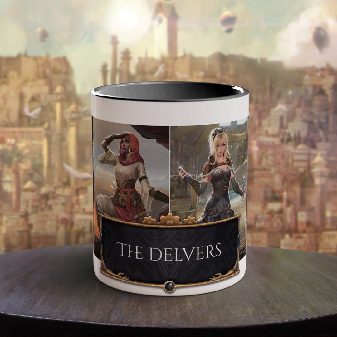 "The Delvers" - Ruin Steampunk Mug by Brandon Ellis