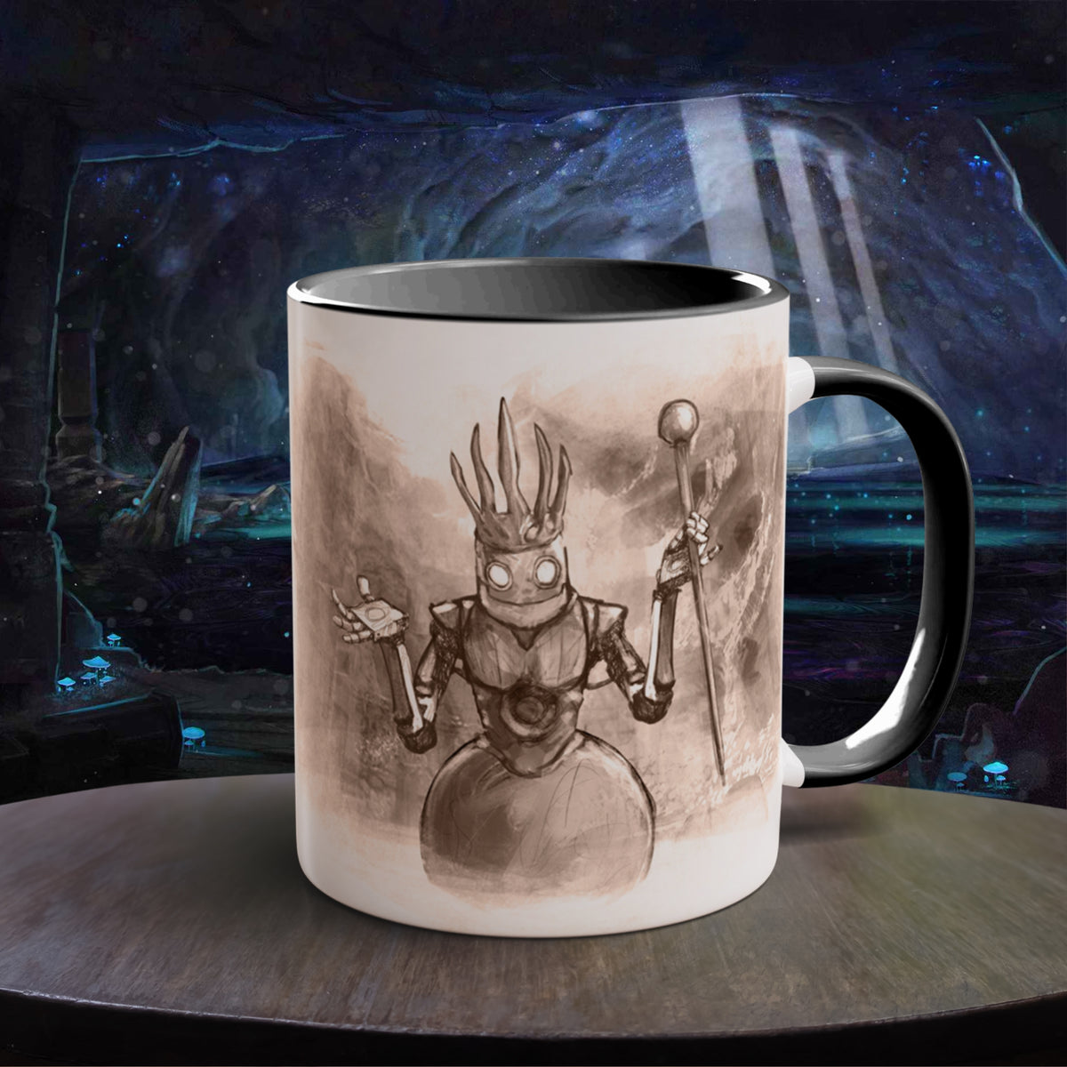"The Clockwork King" - Ruin Steampunk Mug by Brandon Ellis