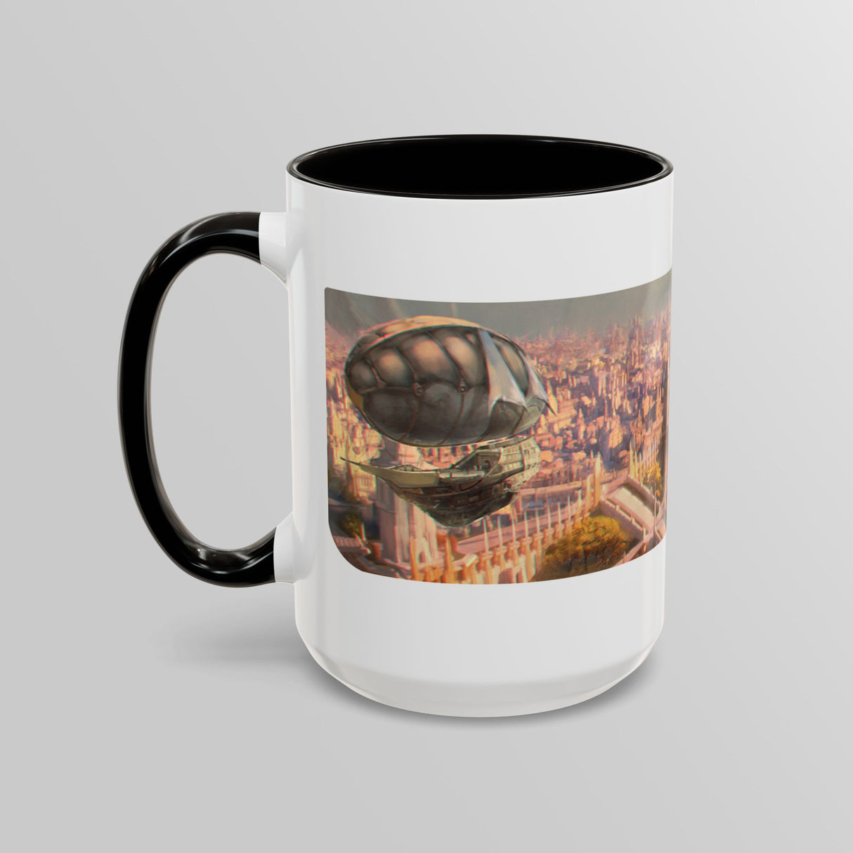 "The Golden Spire" - Ruin Steampunk Mug by Brandon Ellis