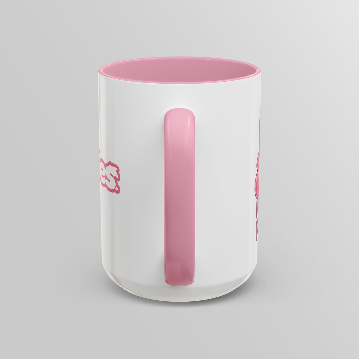 “Made of Puddin’” Cute Pink Accent Mug – Floofles by Brandon Ellis