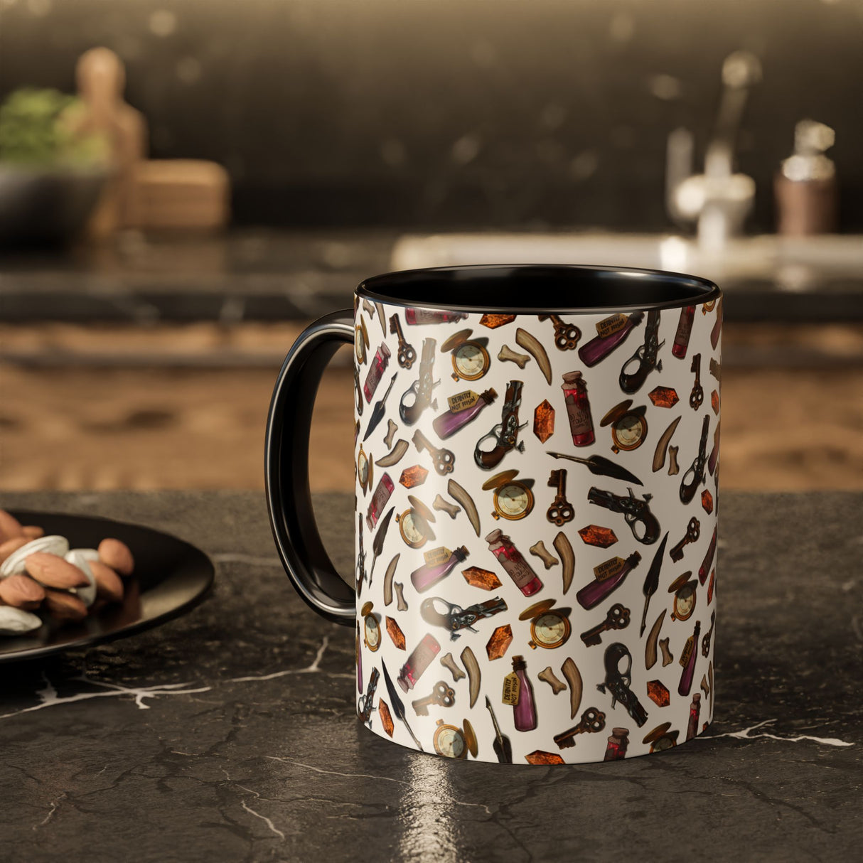 "Clutter from the Workbench" - Ruin Steampunk Mug by Brandon Ellis