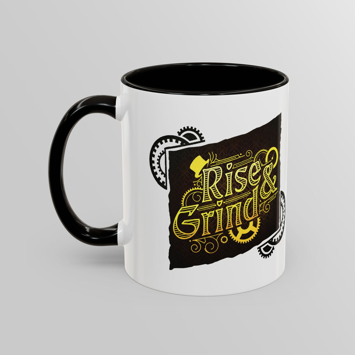 "Rise and Grind" - Ruin Steampunk Mug by Brandon Ellis