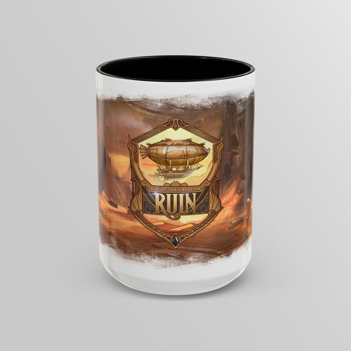 "Dune Watch Emblem Mug" - Ruin Steampunk Mug by Brandon Ellis