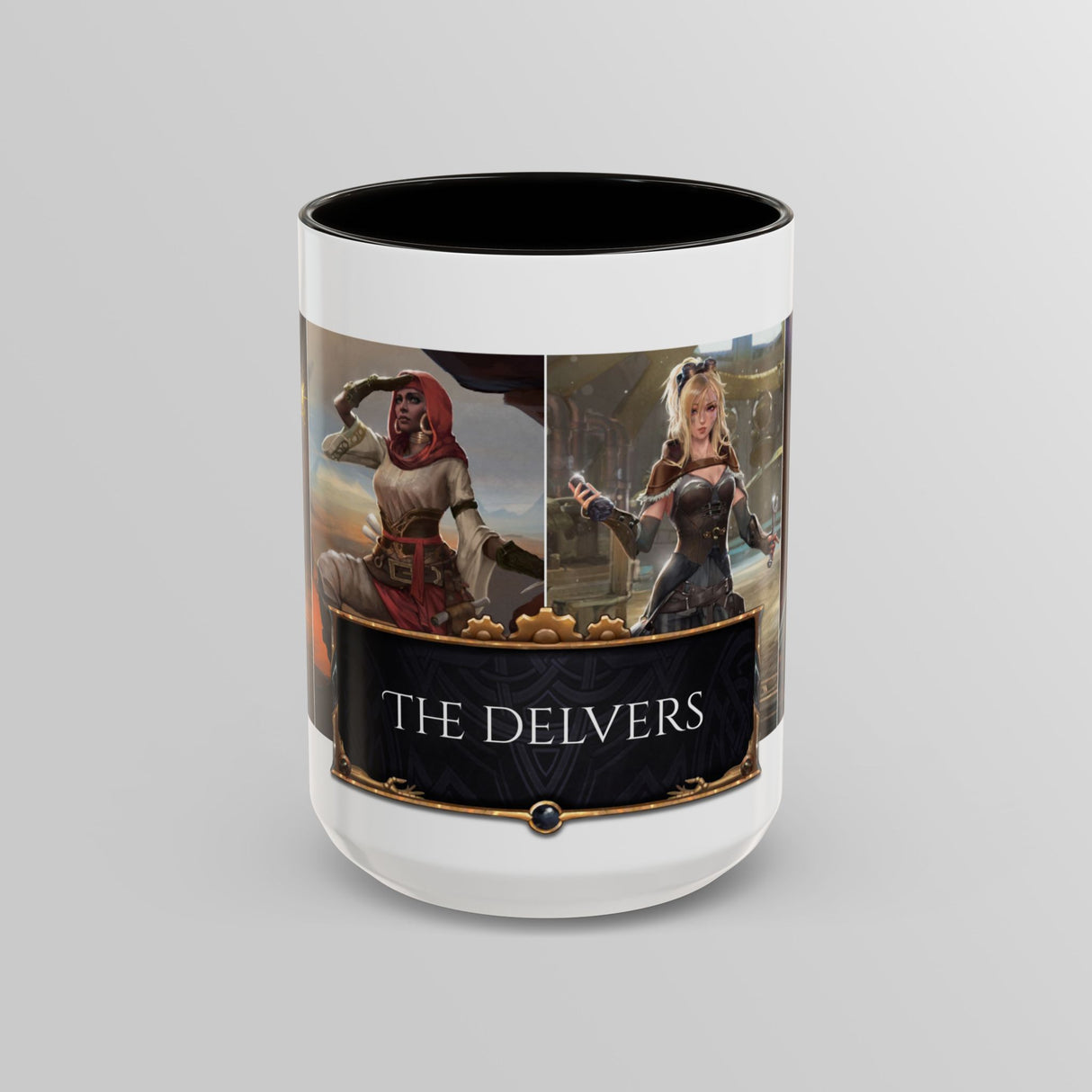 "The Delvers" - Ruin Steampunk Mug by Brandon Ellis