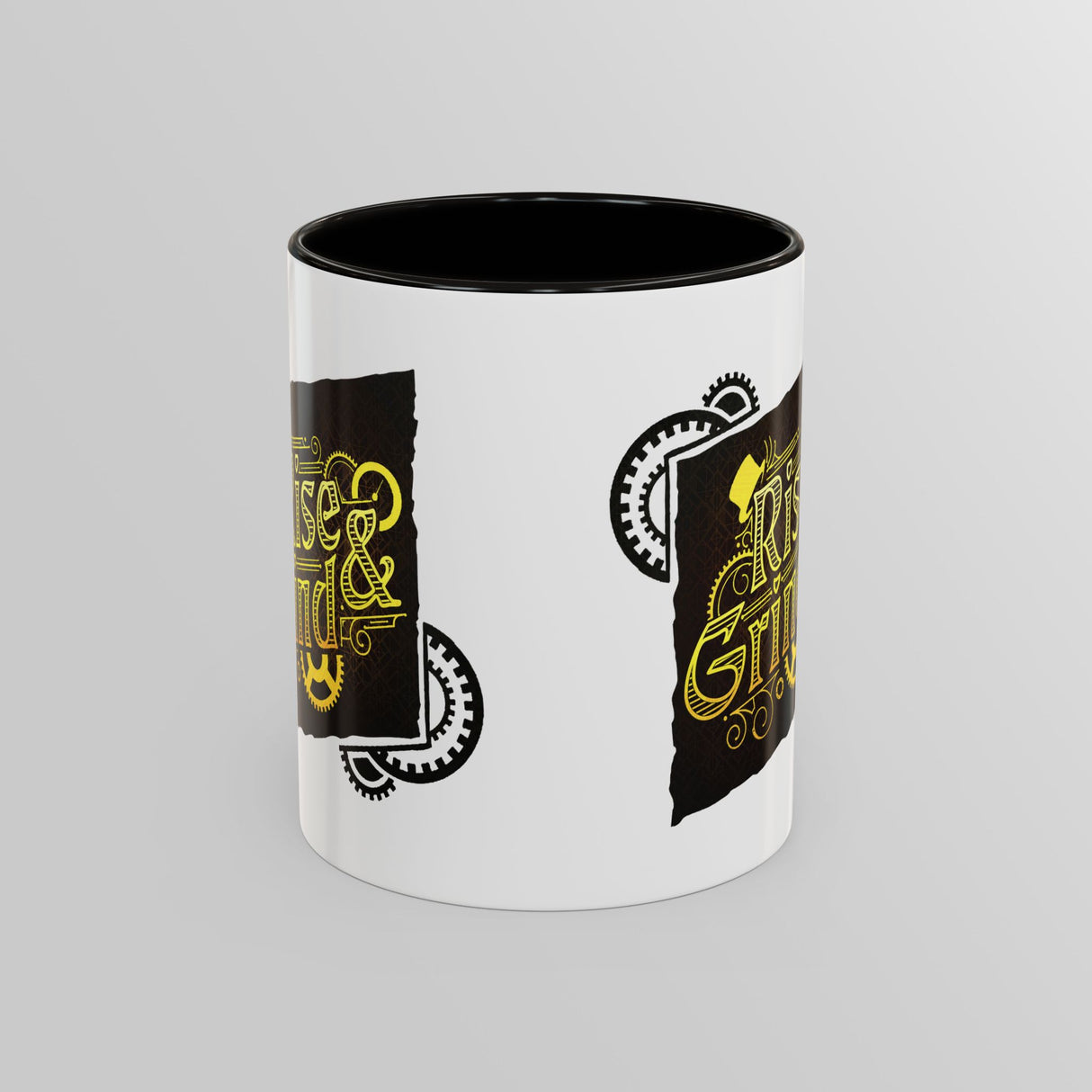 "Rise and Grind" - Ruin Steampunk Mug by Brandon Ellis