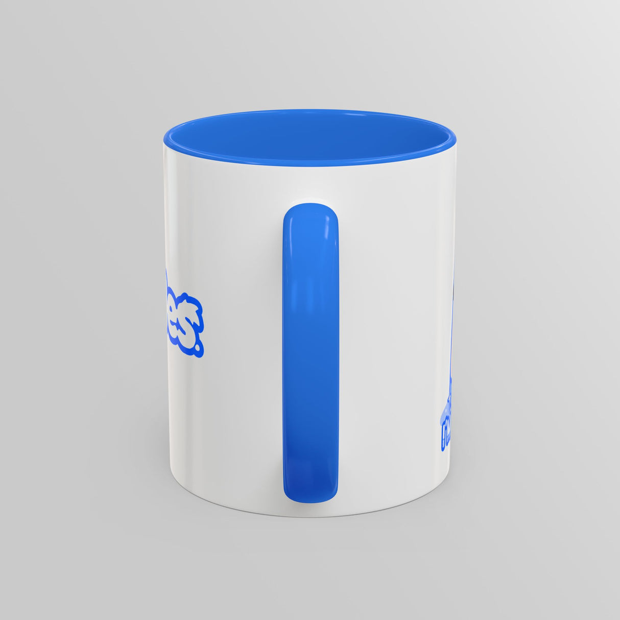 “I’m Not Salty” Cheeky Salt Shaker Blue Accent Mug – Floofles by Brandon Ellis
