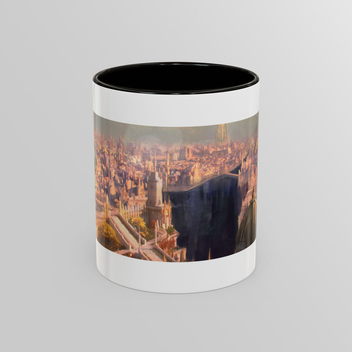 "The Golden Spire" - Ruin Steampunk Mug by Brandon Ellis