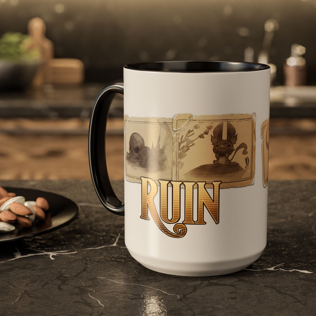 "The Ruin Bestiary" - Ruin Steampunk Mug by Brandon Ellis