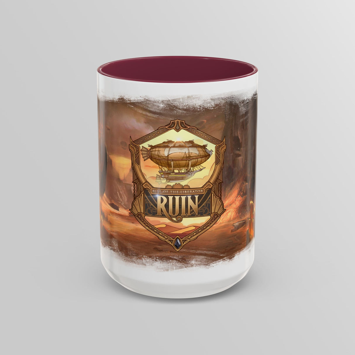 "Dune Watch Emblem Mug" - Ruin Steampunk Mug by Brandon Ellis