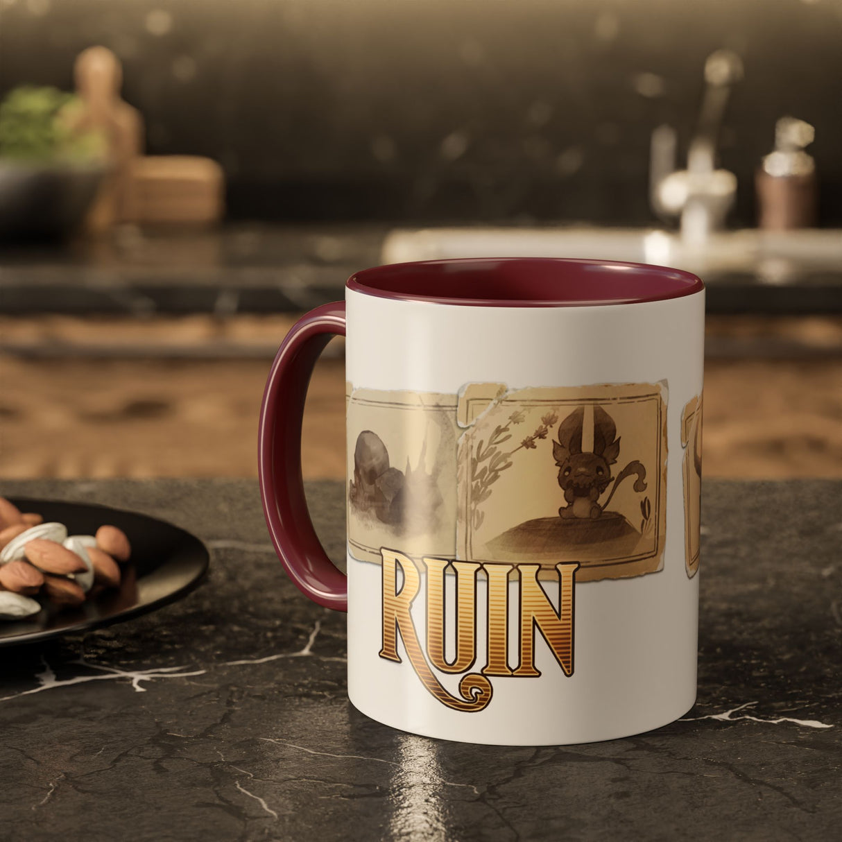 "The Ruin Bestiary" - Ruin Steampunk Mug by Brandon Ellis