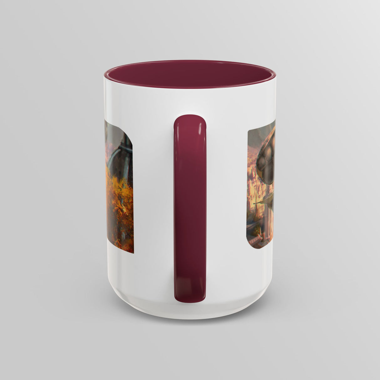 "The Golden Spire" - Ruin Steampunk Mug by Brandon Ellis