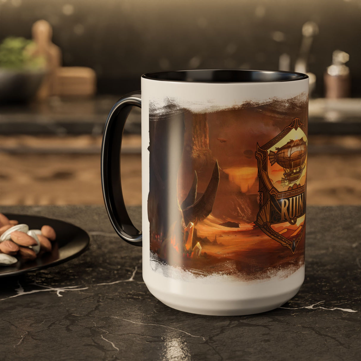 "Dune Watch Emblem Mug" - Ruin Steampunk Mug by Brandon Ellis