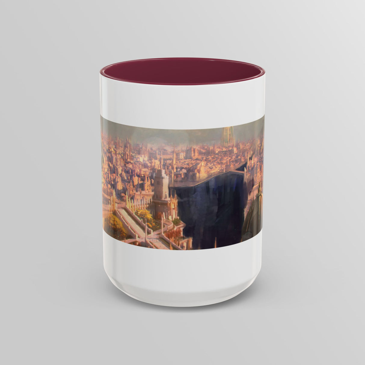 "The Golden Spire" - Ruin Steampunk Mug by Brandon Ellis