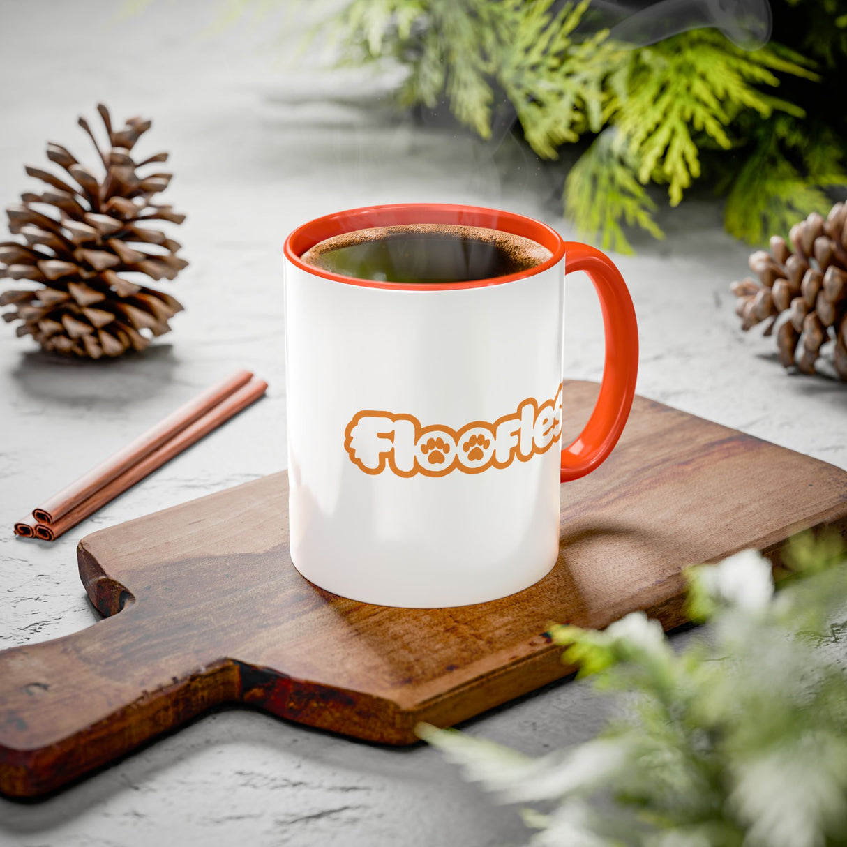 “Why Are You Talking?” Grumpy Bear Orange Accent Mug – Floofles by Brandon Ellis
