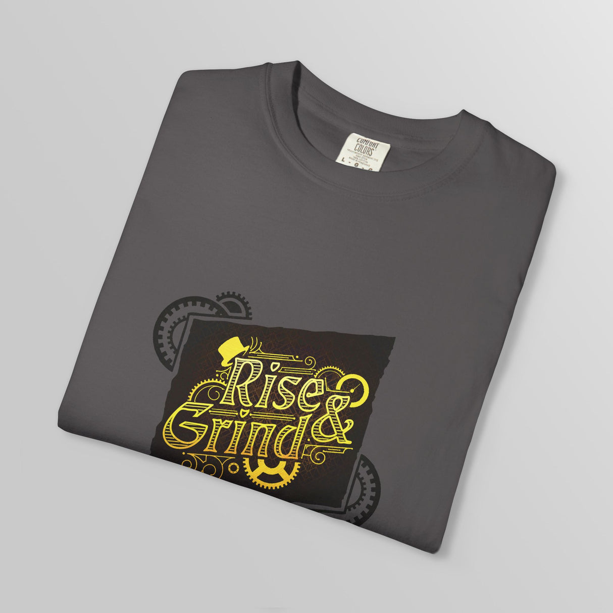 "Rise & Grind" - Ruin Steampunk Unisex T-Shirt by Brandon Ellis