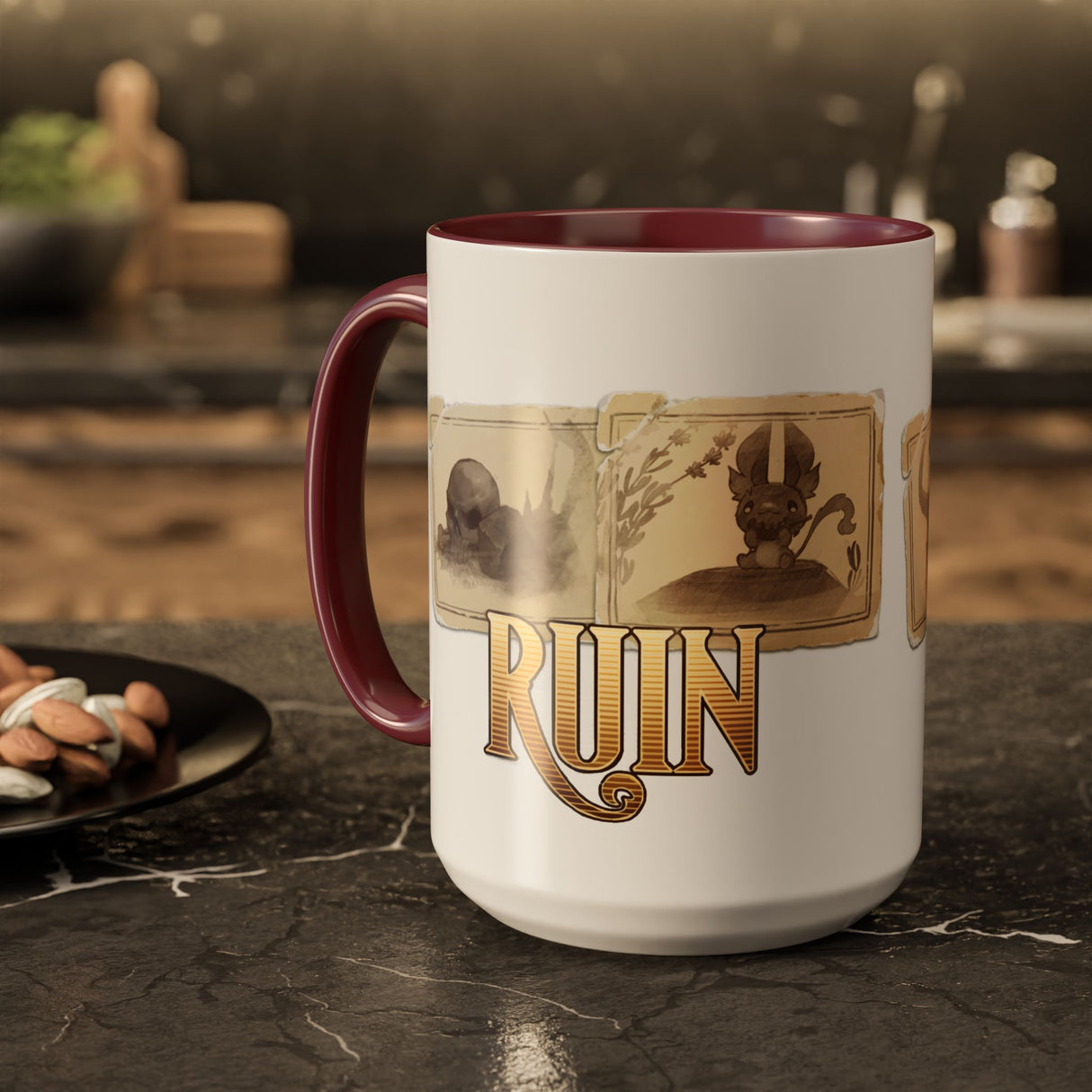 "The Ruin Bestiary" - Ruin Steampunk Mug by Brandon Ellis
