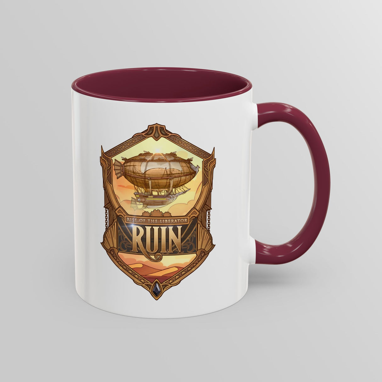"Rise of the Liberator Emblem" - Ruin Steampunk Mug by Brandon Ellis