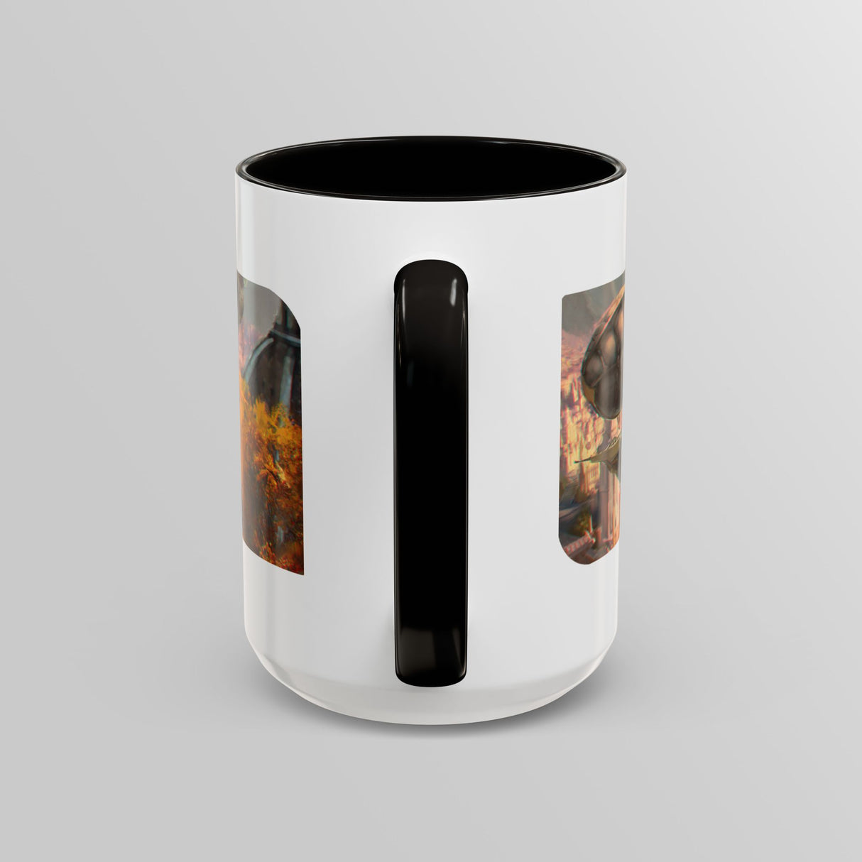 "The Golden Spire" - Ruin Steampunk Mug by Brandon Ellis