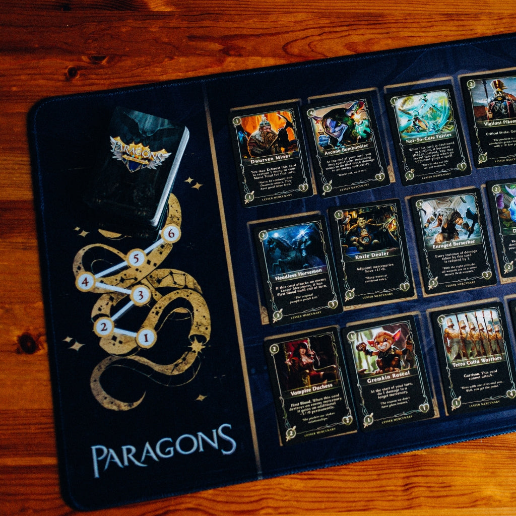 Neutral Mercenary Neoprene Drafting Mat – Paragons: Age of Champions