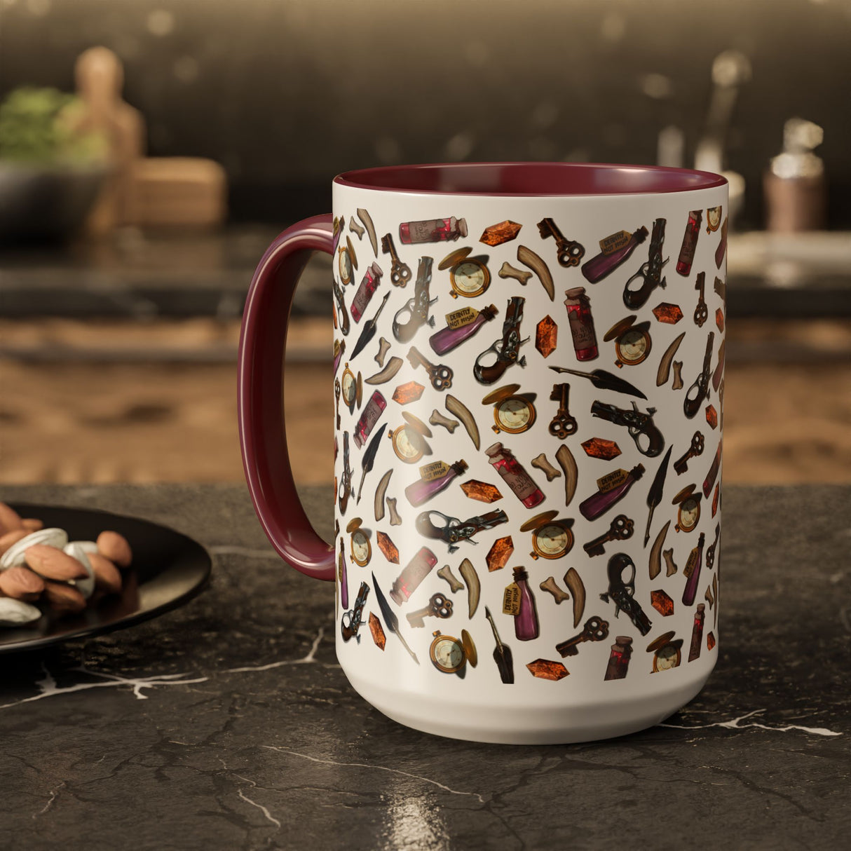 "Clutter from the Workbench" - Ruin Steampunk Mug by Brandon Ellis