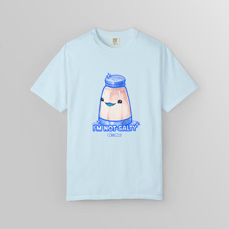 "I'm Not Salty" Illustrated Cheeky Salt Shaker Unisex T-Shirt - Floofles by Brandon Ellis