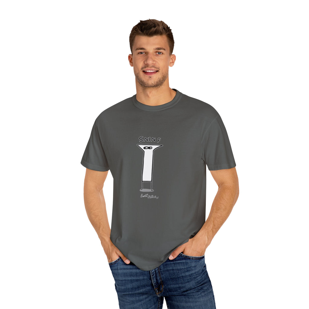 "Sninf" Illustrated Unisex T-Shirt - Lil' Fellas by Ben Mills