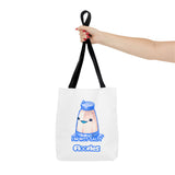 "I'm Not Salty" Cheeky Salt Shaker White Tote Bag - Floofles by Brandon Ellis