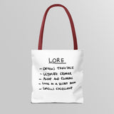"Slambo" Illustrated White Tote Bag - Lil' Fellas by Ben Mills