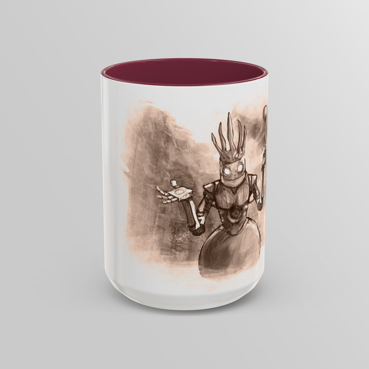 "The Clockwork King" - Ruin Steampunk Mug by Brandon Ellis