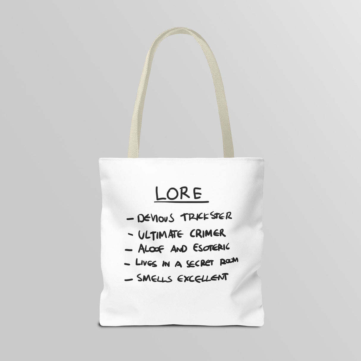 "Slambo" Illustrated White Tote Bag - Lil' Fellas by Ben Mills