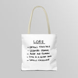 "Slambo" Illustrated White Tote Bag - Lil' Fellas by Ben Mills
