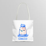 "I'm Not Salty" Cheeky Salt Shaker White Tote Bag - Floofles by Brandon Ellis