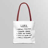 "Slambo" Illustrated White Tote Bag - Lil' Fellas by Ben Mills