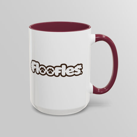 “Pathetic” Judgy Owl Maroon Accent Mug – Floofles by Brandon Ellis
